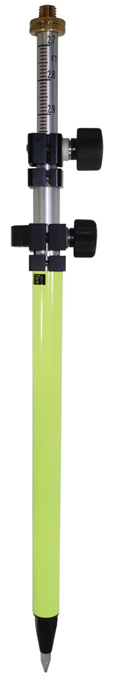 5.1-ft Mini Prism Pole, Flo-Yellow, 10ths/Metric Picture