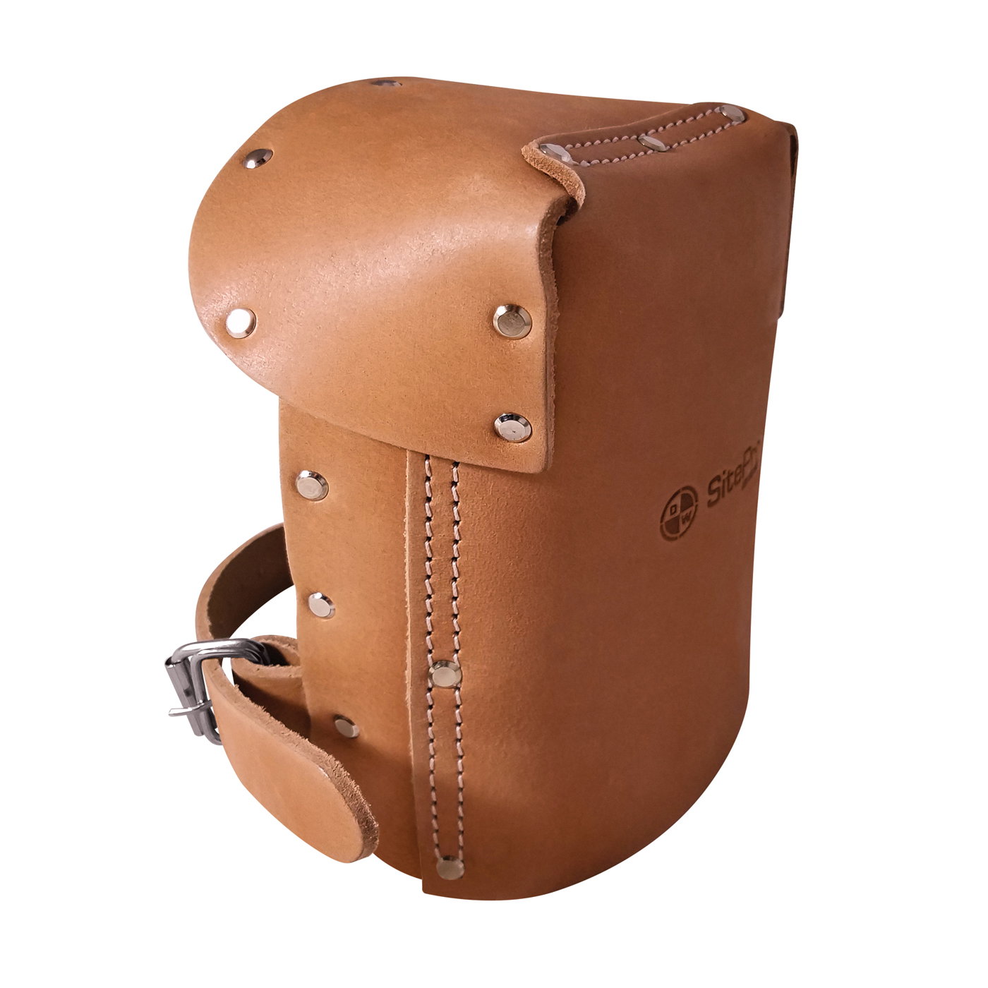 Padded Leather Knee Pads with Adjustable Strap Picture