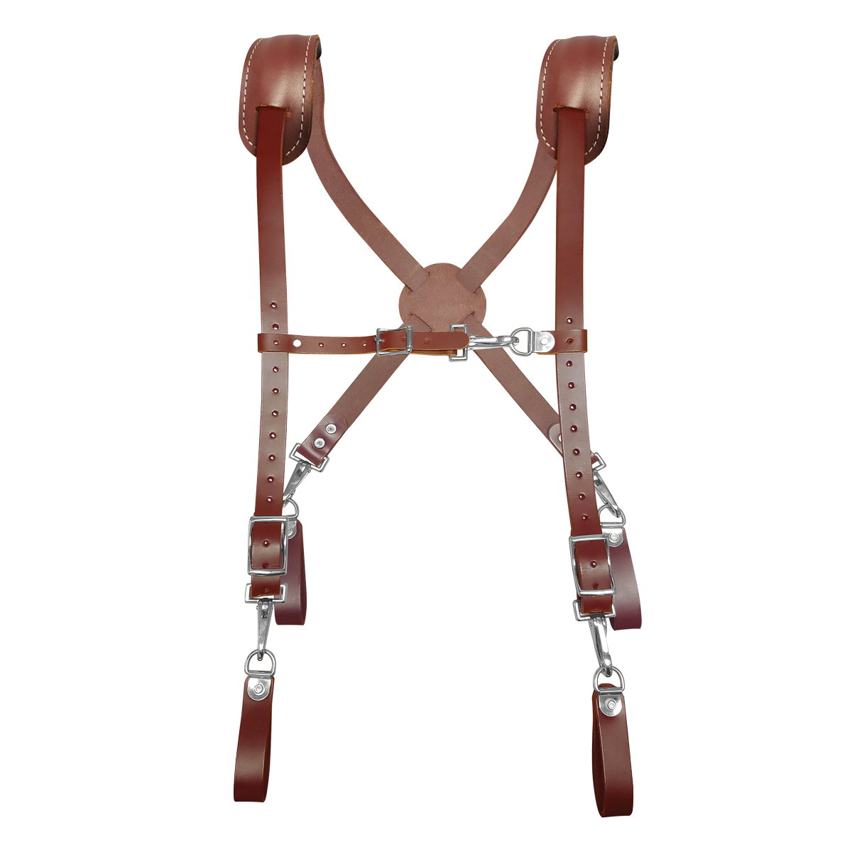 Leather Work Suspenders Picture